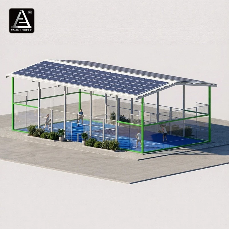 Smart Padel - 6 Padel Tennis Court With PV Roof (Photovoltaic Roof) high quality