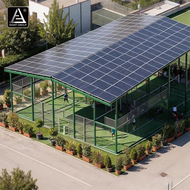 Smart Padel - 6 Padel Tennis Court With PV Roof (Photovoltaic Roof) best