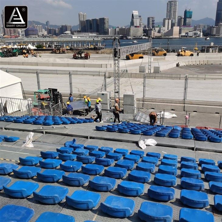 Portable Race Track Bleachers Scaffolding Grandstand